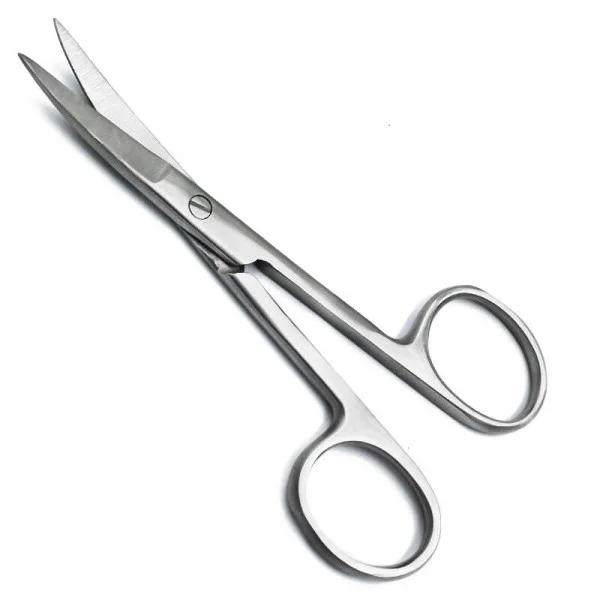 PI-02-1129. Ножиці операційні, вертикально-зігнуті, гострокінцеві, та медичні для розрізання марлевих пов'язок, 100 мм. PARADISE